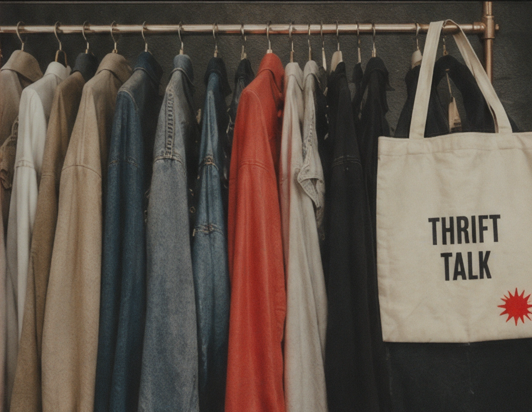 Sustainable thrift fashion wardrobe